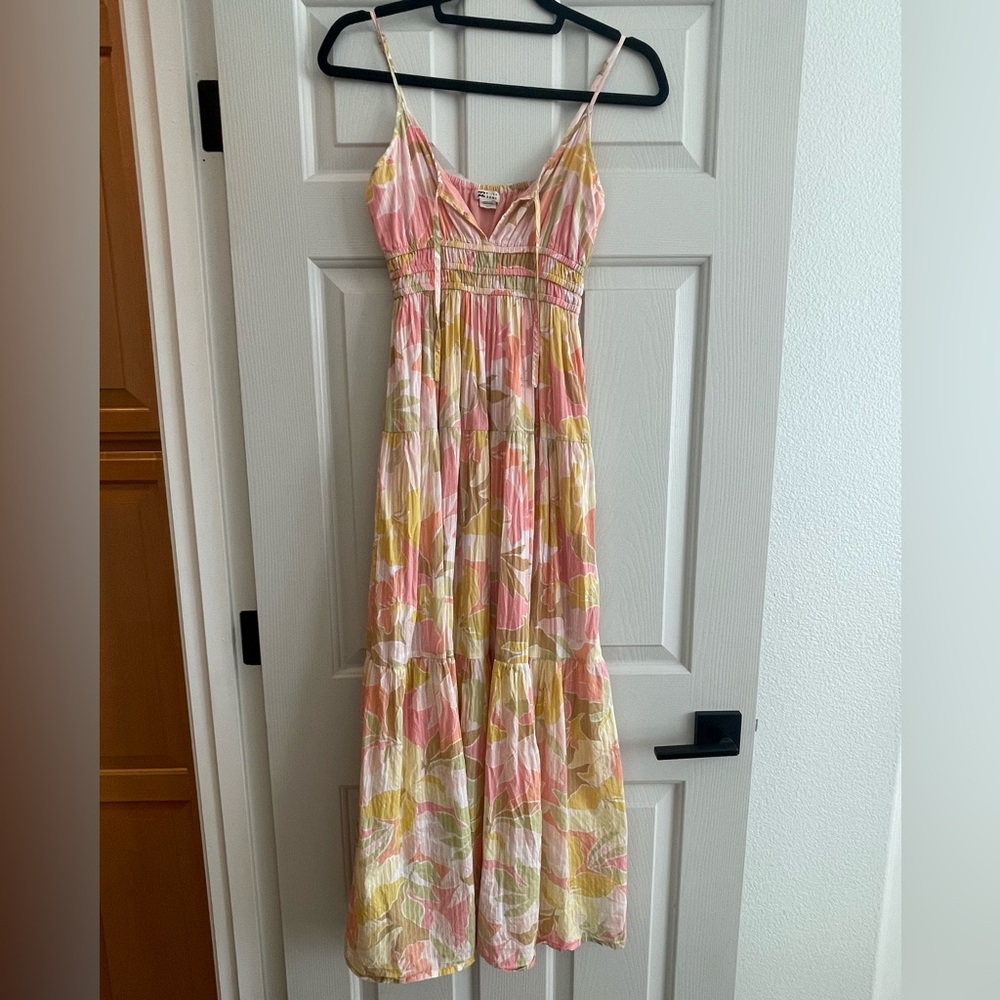 Billabong Peach and Mustard Dress
